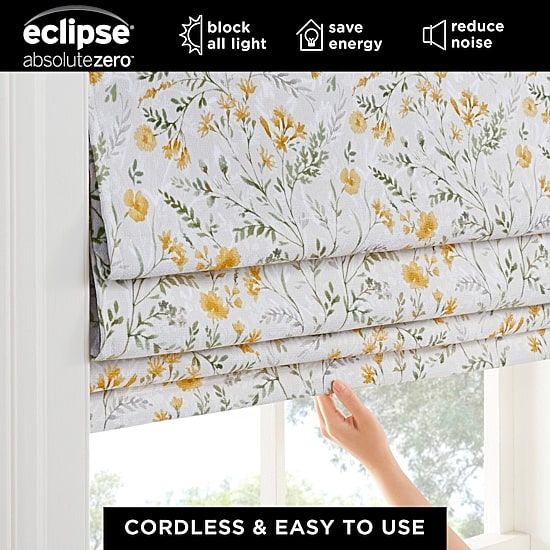 Eclipse Evangeline Cordless Blackout Roman Shade