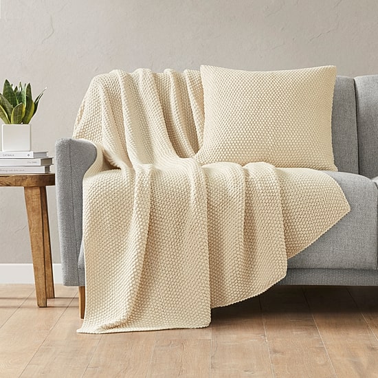INK + IVY Bree Knit Square Pillow Cover