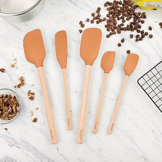 Tovolo Flex-Core Wood Handle 5-pc. Spatula Set