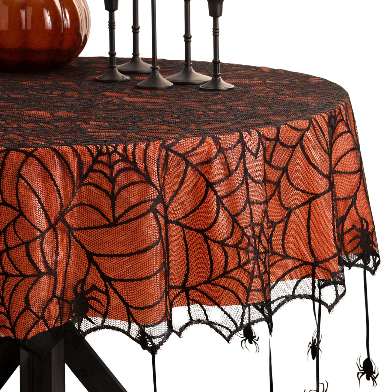 Threadmade Crawling Halloween Tablecloth