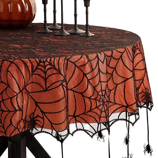 Threadmade Crawling Halloween Tablecloth