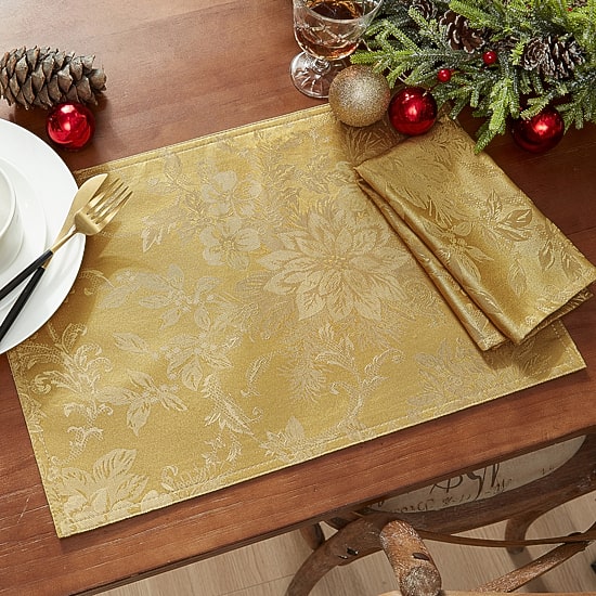 Threadmade Poins Elegance Set 4-pc. Placemat