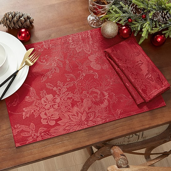 Threadmade Poins Elegance Set 4-pc. Placemat