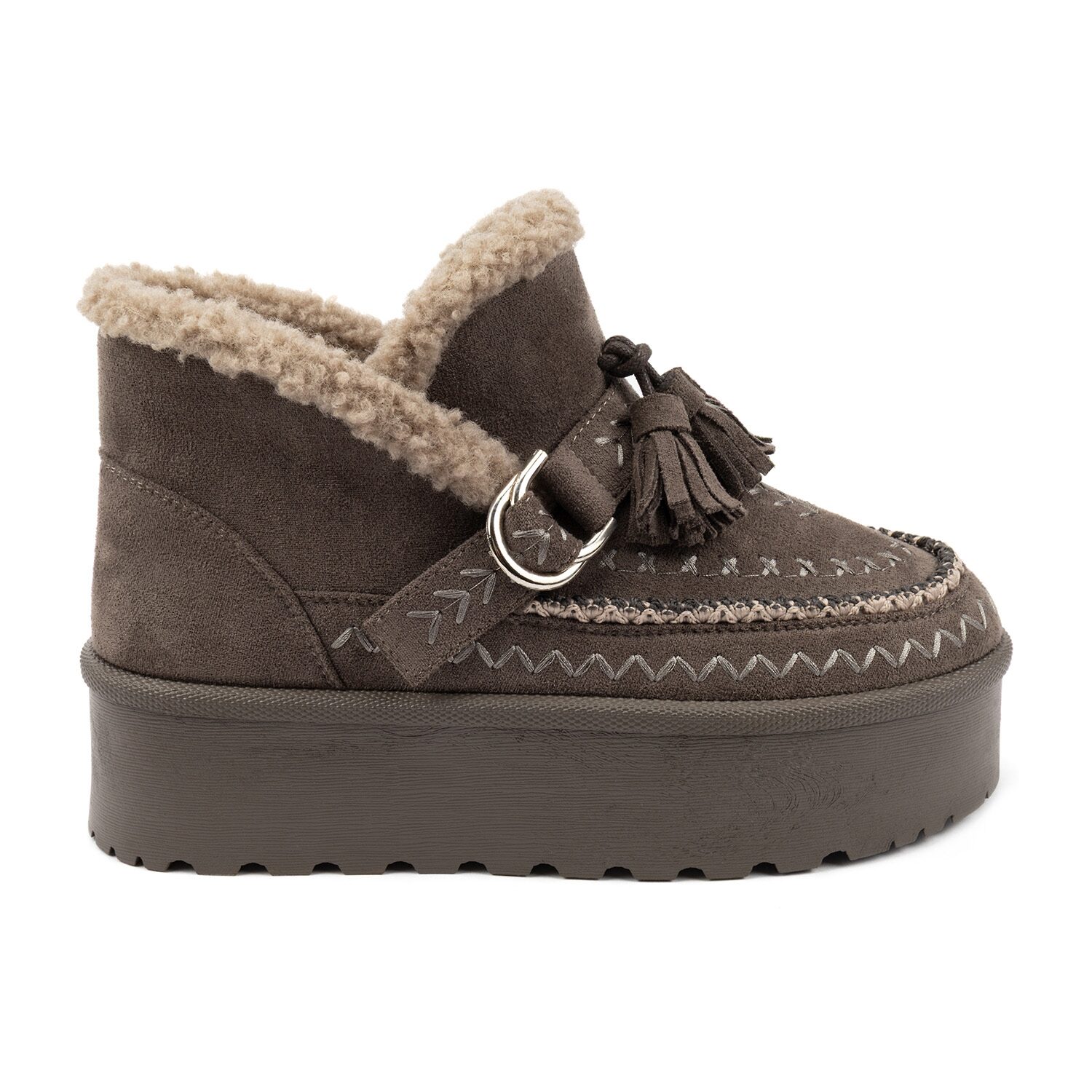 Olivia & Kate Womens Setton Chunky Heel Winter Boots