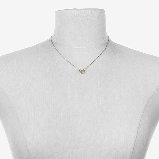 Bijoux Bar Delicates Gold Tone Womens Butterfly 16 Inch Pendant Necklace