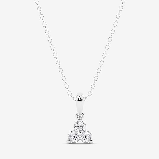 Limited Quantities! (G \ Si1) Womens 1/4 CT. T.W. Lab Grown White Diamond 14K Gold Pendant Necklace