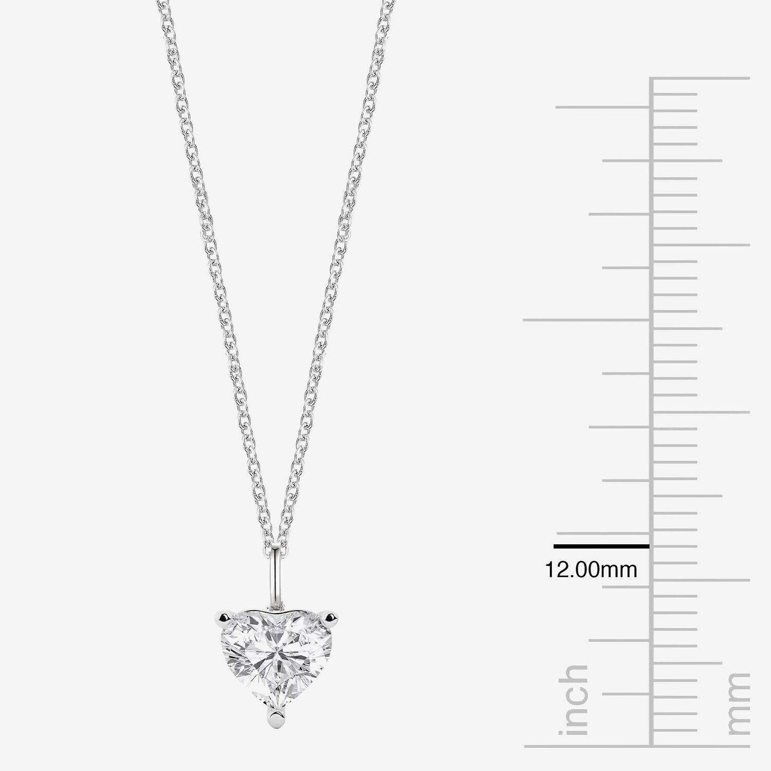 Womens Lab Created White Sapphire Sterling Silver Heart 2-pc. Jewelry Set