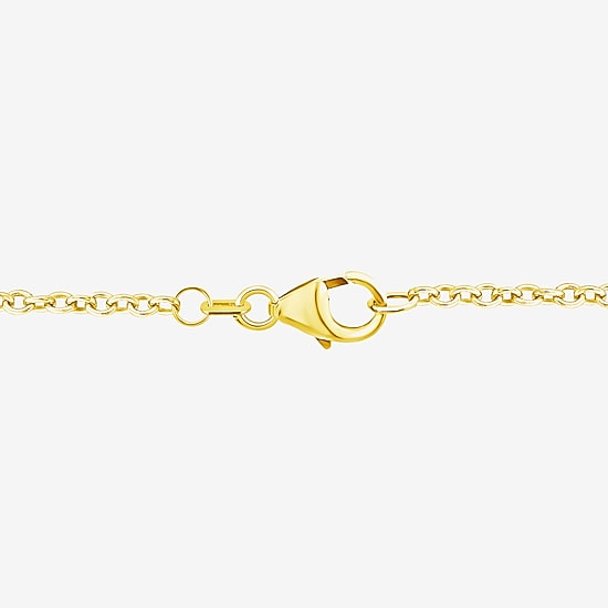 (F / Si2) Womens 1 CT. T.W. Lab Grown White Diamond 10K Gold 18 Inch Pendant Necklace
