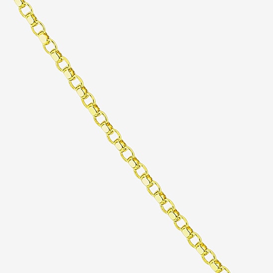 Made in Italy Womens 14K Gold 18 Inch Rolo Chain Necklace