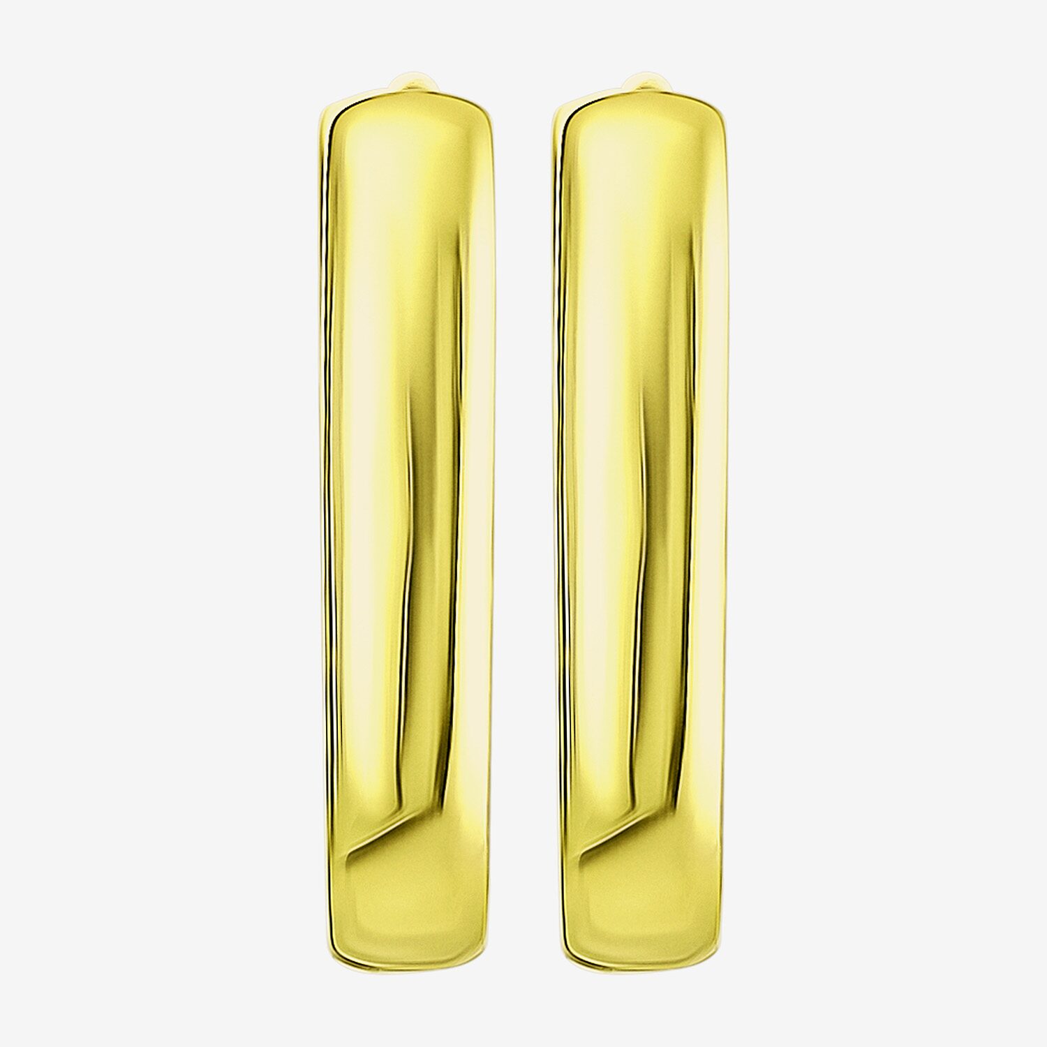 Gold Addiction Womens 10K Gold 14.5mm Hoop Earrings