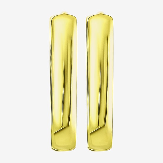 Gold Addiction Womens 10K Gold 14.5mm Hoop Earrings