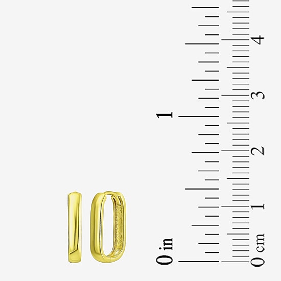 Gold Addiction Womens 10K Gold 14.5mm Hoop Earrings