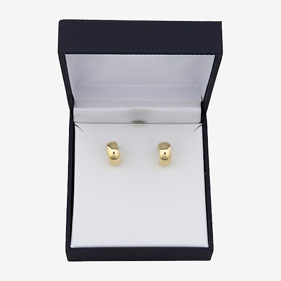 Gold Addiction Womens 10K Gold 14.5mm Hoop Earrings