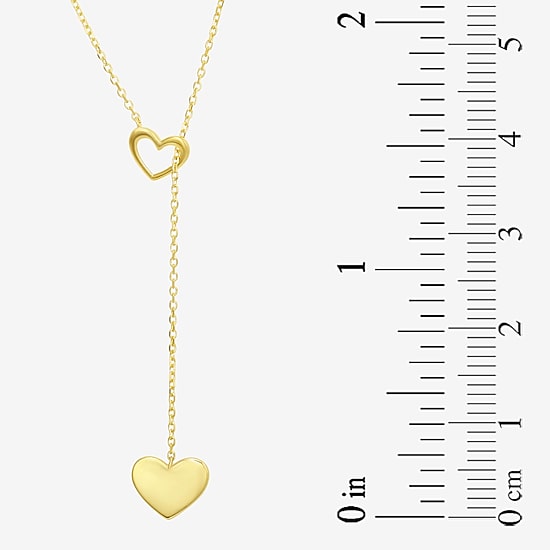 Womens 10K Gold 18 Inch Y Necklace