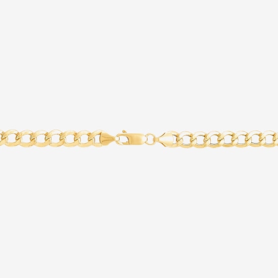 Bonded Brilliance Womens 14K Gold Bonded With Sterling Silver 22 Inch Link Chain Necklace