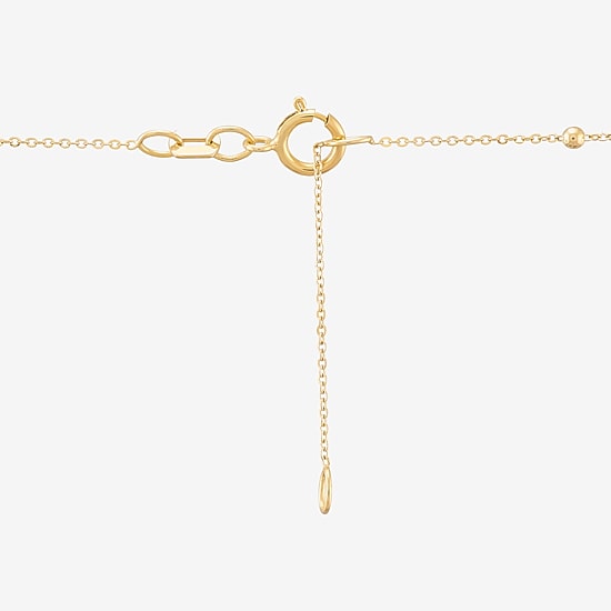 Gold Addiction Womens 10K Gold Heart 17 Inch Pendant Necklace