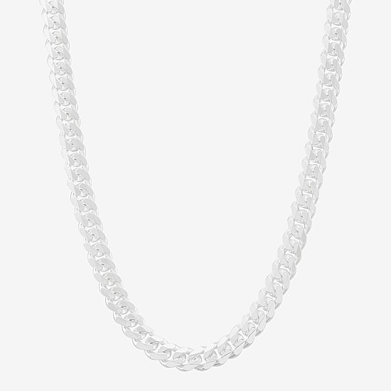 Made in Italy Mens Sterling Silver 20 Inch Curb Chain Necklace