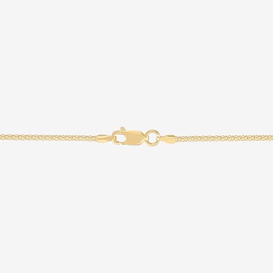 Made in Italy Womens 24K Gold Over Silver 24 Inch Popcorn Chain Necklace