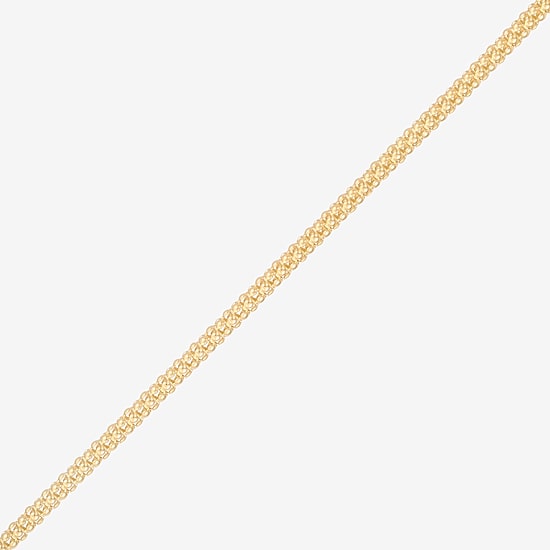 Made in Italy Womens 24K Gold Over Silver 24 Inch Popcorn Chain Necklace