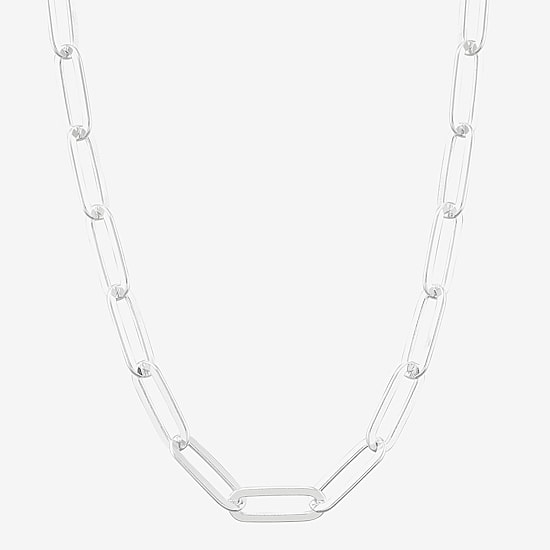 Made in Italy Womens Sterling Silver 20 Inch Chain Necklace