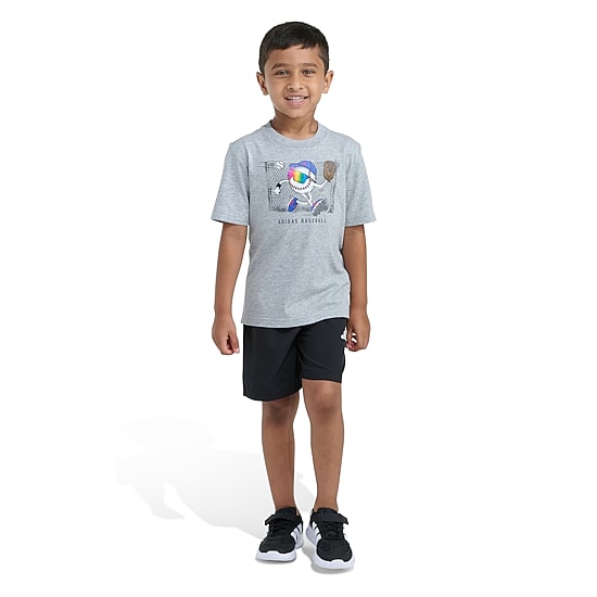 adidas Toddler Boys Jersey 2-pc. Short Set