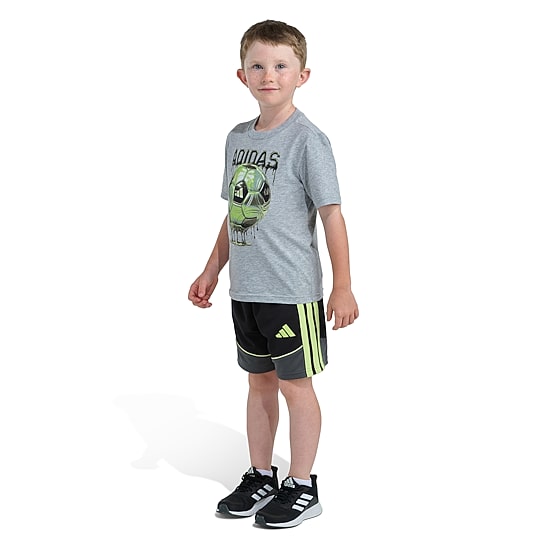 adidas Toddler Boys Jersey 2-pc. Short Set