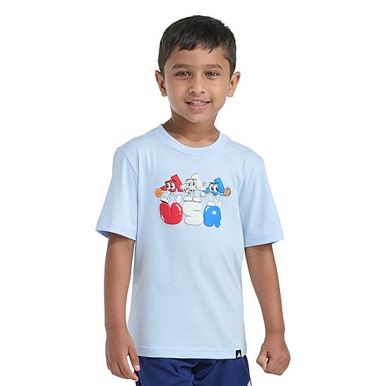 adidas Toddler Boys Crew Neck Short Sleeve Regular Fit Graphic T-Shirt