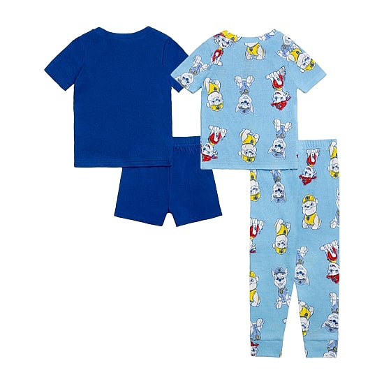 Toddler Boys Paw Patrol Crew Neck Short Sleeve 4-pc. Pajama Set