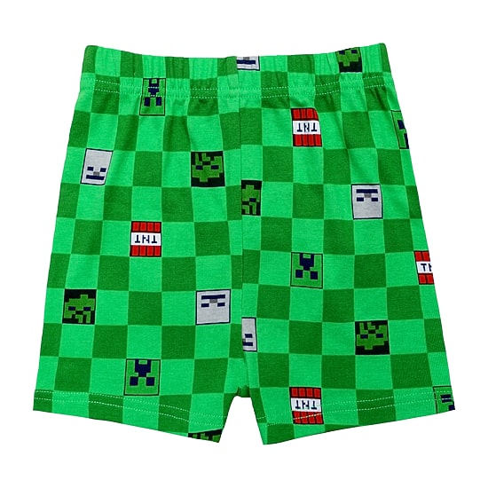 Little & Big Kid Boys Minecraft Crew Neck Short Sleeve 4-pc. Pajama Set