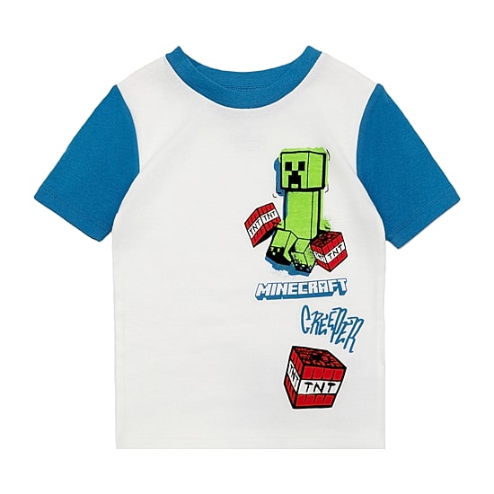 Little & Big Kid Boys Minecraft Crew Neck Short Sleeve 4-pc. Pajama Set