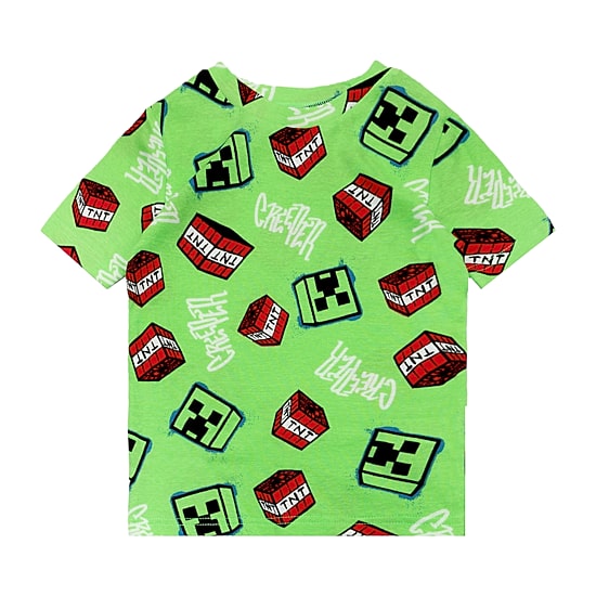 Little & Big Kid Boys Minecraft Crew Neck Short Sleeve 4-pc. Pajama Set
