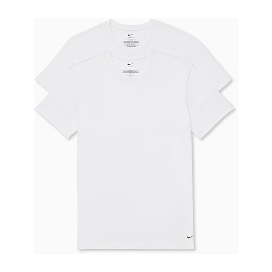 Nike All Day Cotton Stretch Mens 2 Pack Short Sleeve Crew Neck Moisture Wicking T-Shirt