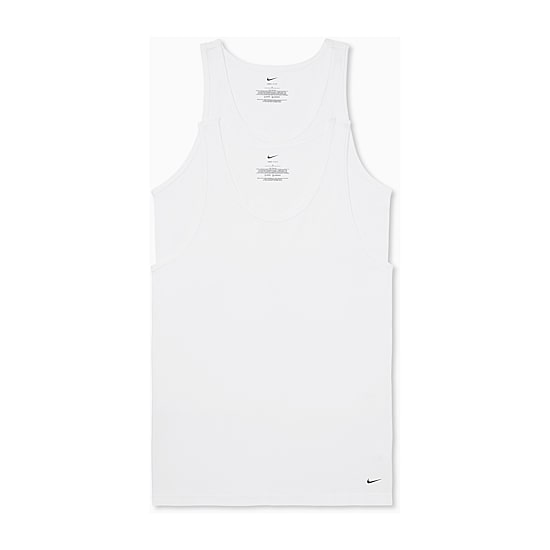 Nike All Day Cotton Stretch Mens U Neck Sleeveless 2 Pack Tank