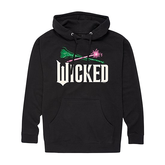 Mens Hooded Long Sleeve Regular Fit Wicked Graphic T-Shirt