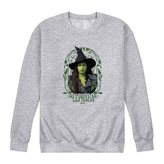 Mens Round Neck Long Sleeve Regular Fit Wicked Graphic T-Shirt