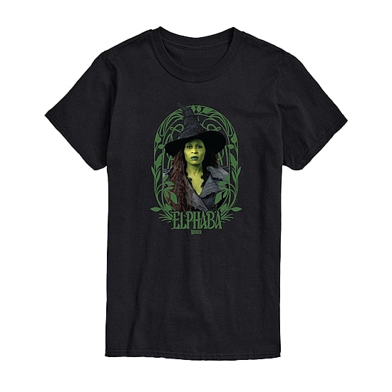 Mens Crew Neck Short Sleeve Regular Fit Wicked Graphic T-Shirt