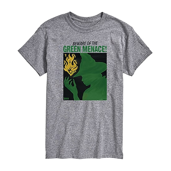 Mens Round Neck Short Sleeve Regular Fit Wicked Graphic T-Shirt