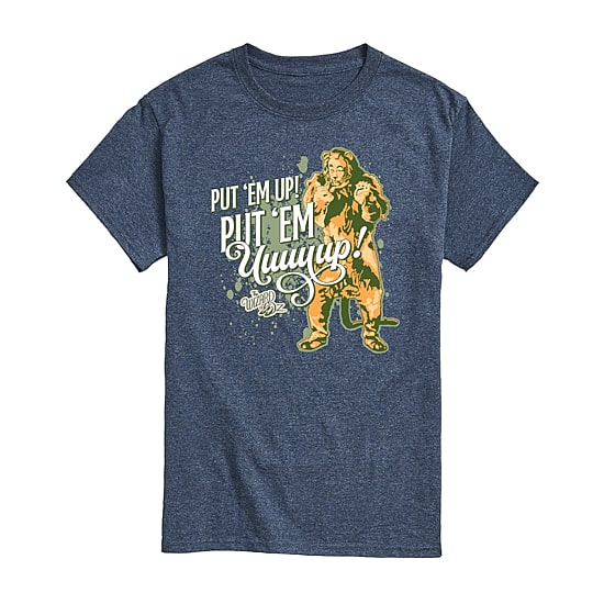 Mens Crew Neck Short Sleeve Regular Fit The Wizard of Oz Graphic T-Shirt