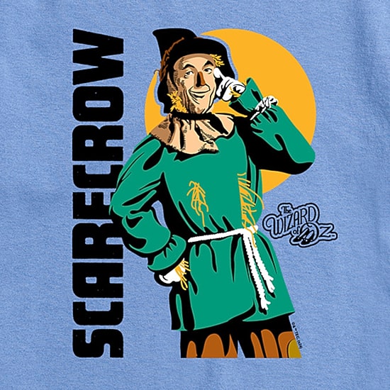 Mens Crew Neck Short Sleeve Regular Fit The Wizard of Oz Graphic T-Shirt