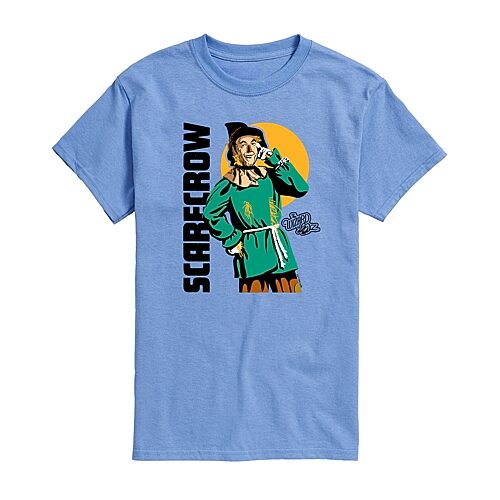 Mens Crew Neck Short Sleeve Regular Fit The Wizard of Oz Graphic T-Shirt, Xx-large, Blue