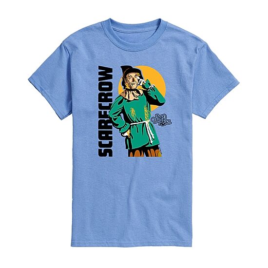 Mens Crew Neck Short Sleeve Regular Fit The Wizard of Oz Graphic T-Shirt