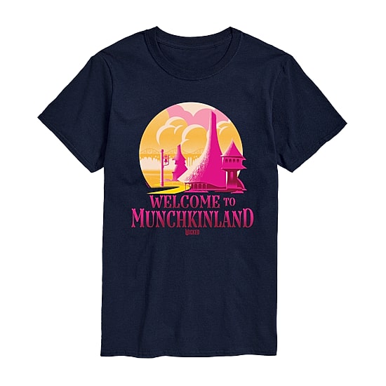 Mens Crew Neck Short Sleeve Regular Fit Wicked Graphic T-Shirt