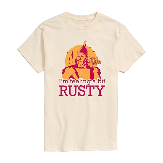 Mens Crew Neck Short Sleeve Regular Fit The Wizard of Oz Graphic T-Shirt