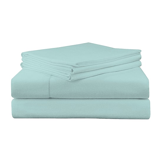 Pointehaven Cotton Heavy Weight 200 Gsm Printed Or Solid Flannel Sheet Set