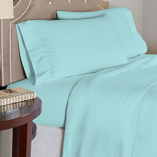 Pointehaven Cotton Soft Feel 190 Gsm Printed Or Solid Flannel Sheet Set