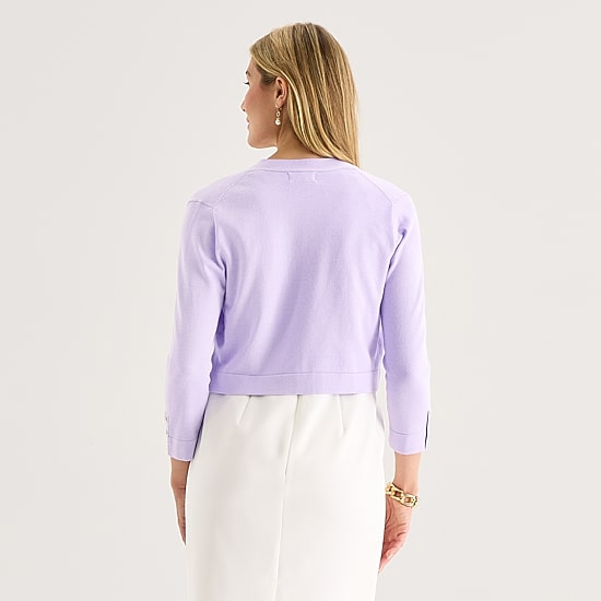 Marc New York Womens 3/4 Sleeve Shrug
