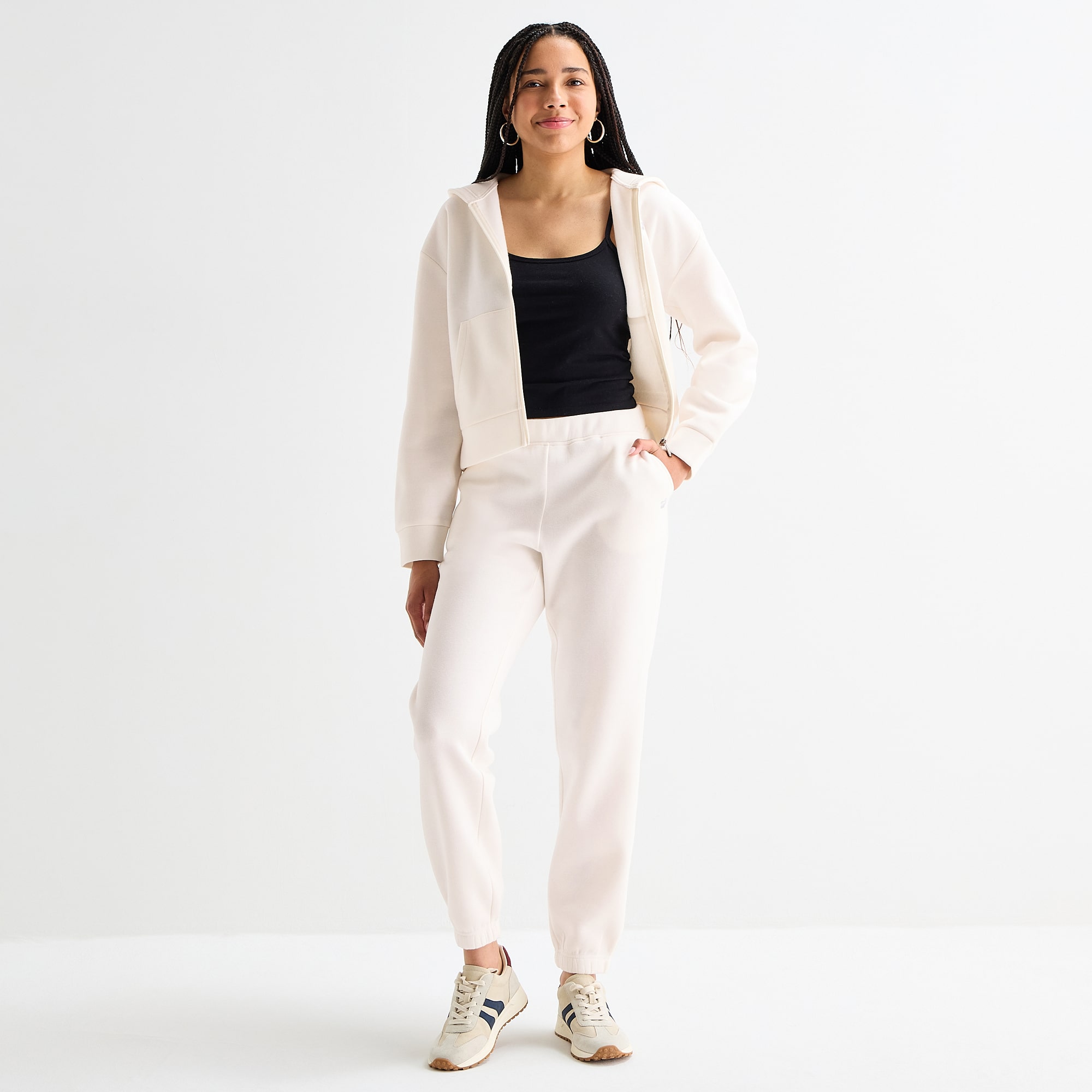 Juicy By Juicy Couture Womens Juniors Flare Mid Rise Fleece Jogger Pant