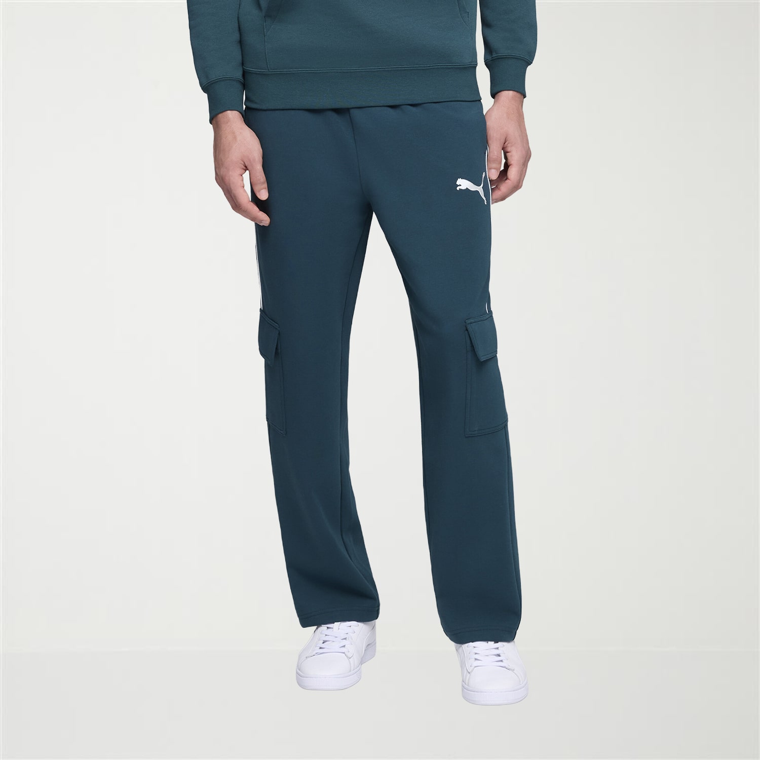 PUMA Mens Stretch Fabric Straight Relaxed Fit Active Cargo Pant