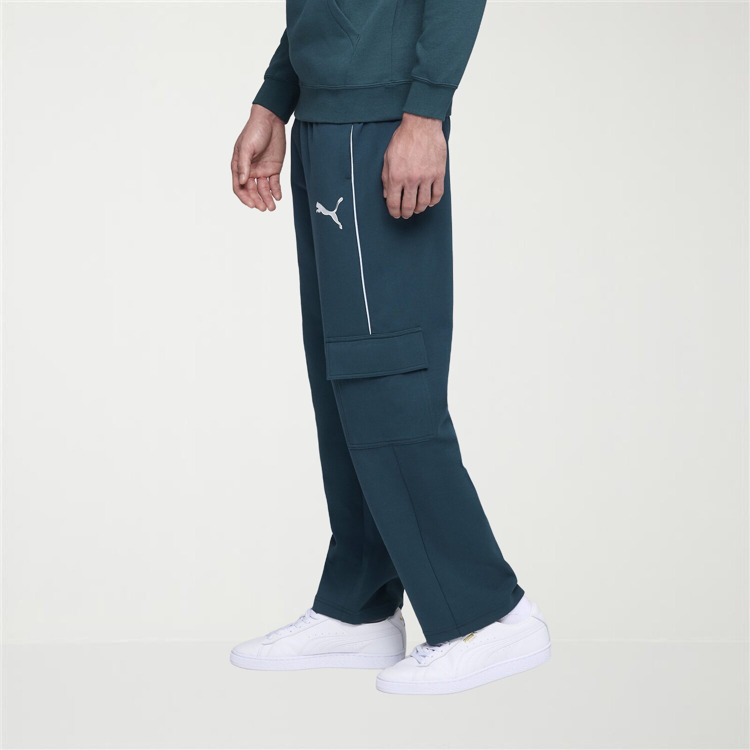 PUMA Mens Stretch Fabric Straight Relaxed Fit Active Cargo Pant