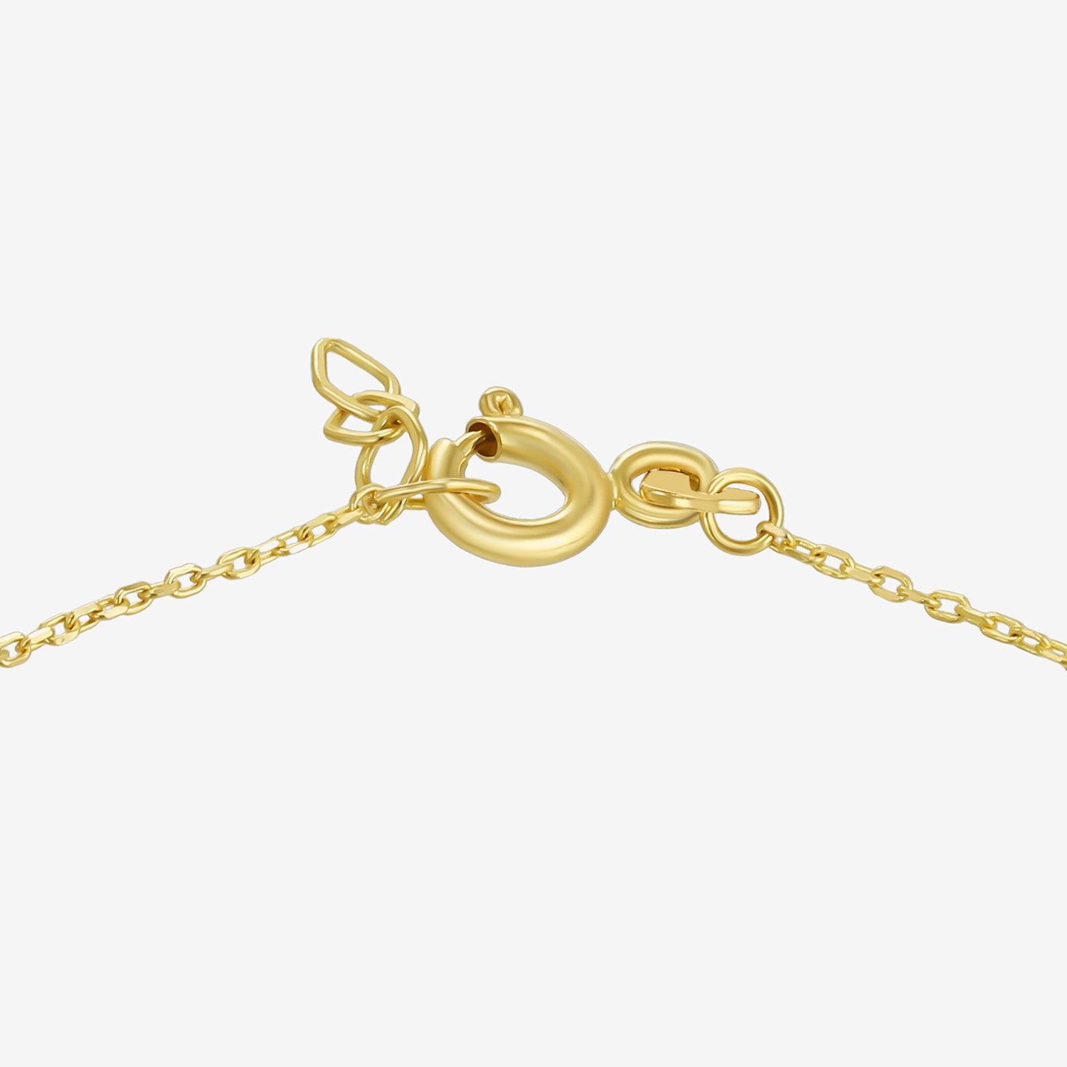 Womens 14K Tri-Color Gold 7.5 Inch Semisolid Cable Chain Bracelet